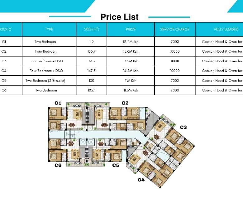 alina valley apartment for sale in kiliman