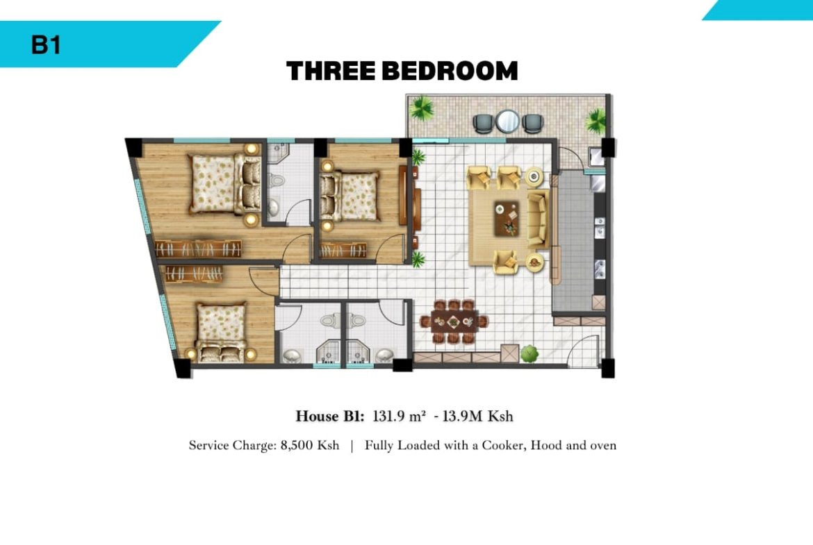 alina valley apartment for sale in kiliman