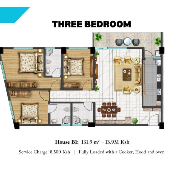 alina valley apartment for sale in kiliman