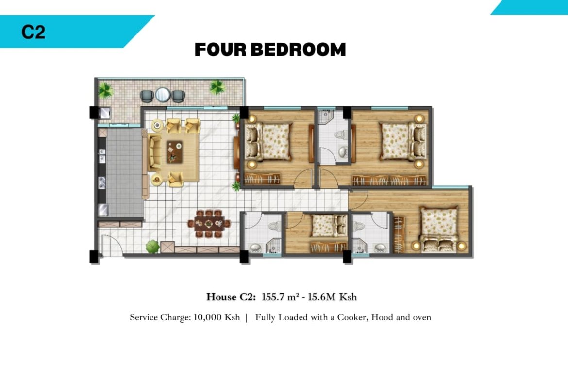 alina valley apartment for sale in kiliman