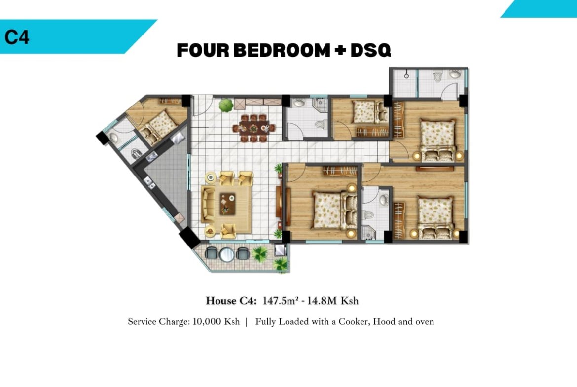 alina valley apartment for sale in kiliman