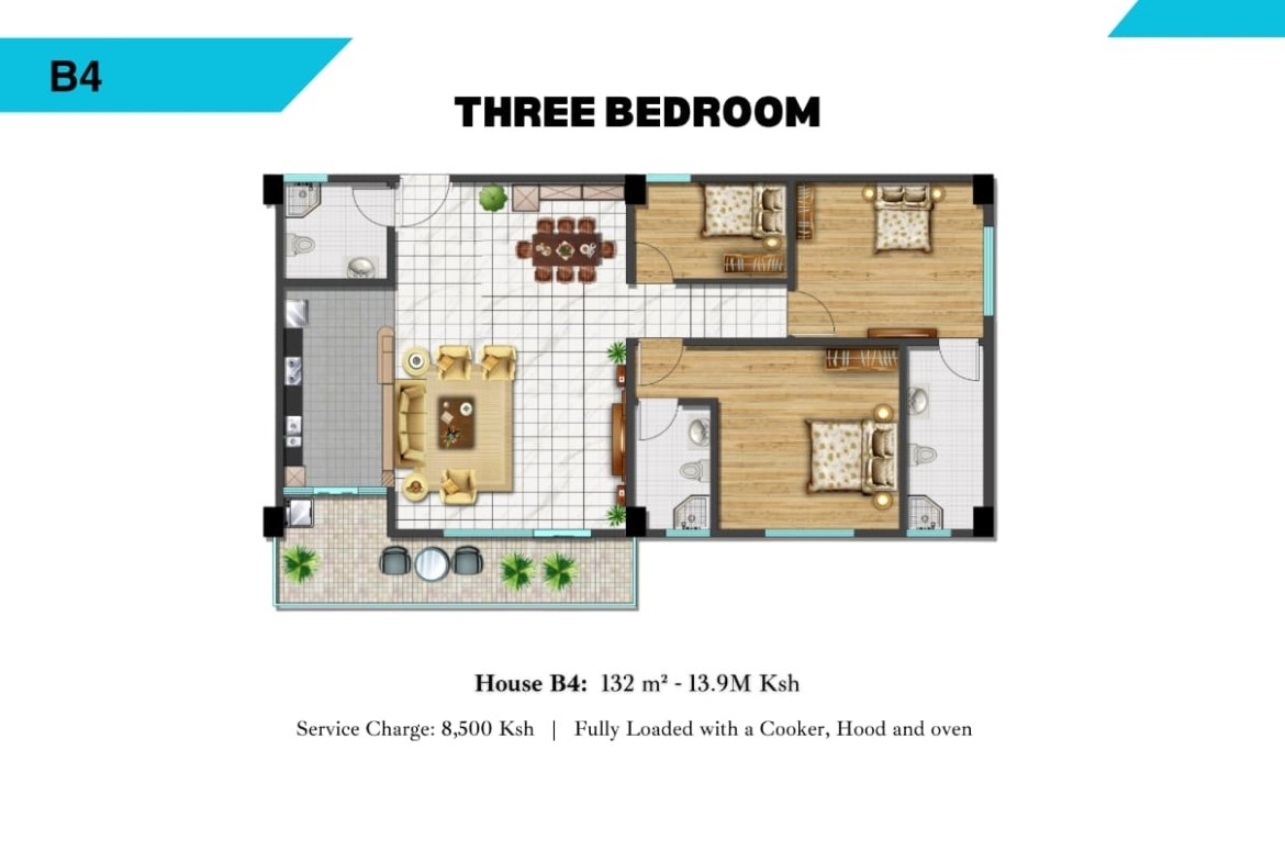 alina valley apartment for sale in kiliman