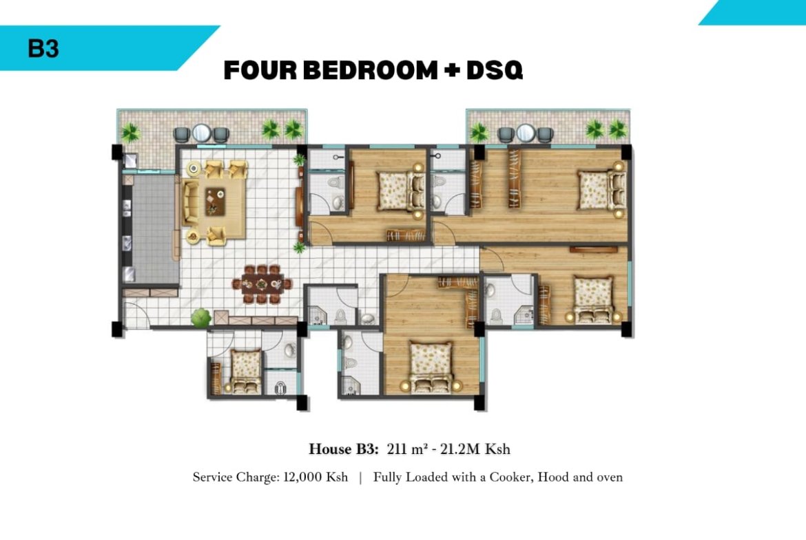 alina valley apartment for sale in kiliman