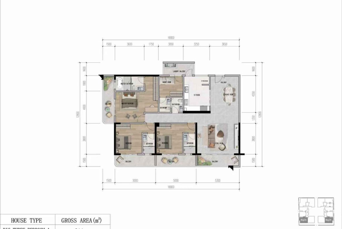 3 Bedroom Apartments for Sale in Kilimani Luna Oak