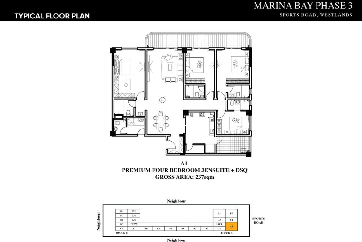Marina bay phase 3 apartments for sale in Westlands